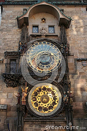 Prague Astronomical Clock 1 Stock Photo