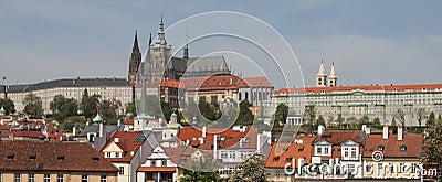 Prague Castle - panorama Stock Photo