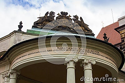 Empress Maria Theresa Entrance, Prague Castle Stock Photo