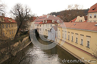Prague. Chertovka river Stock Photo