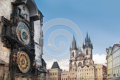 Prague clock Stock Photo