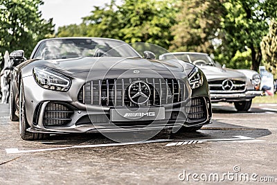 Prague, Czech republic - 16/5/2019 Mercedes Benz AMG V8 Biturbo Editorial Stock Photo