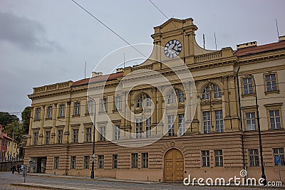 A military building in the neo-Renaissance style, built in 1898. Editorial Stock Photo