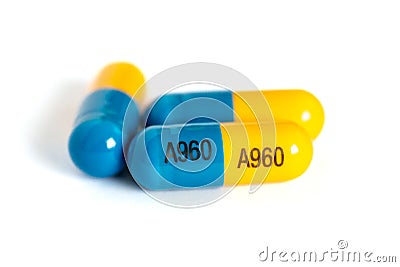 PRAGUE, CZECHIA - DECEMBER 4, 2022: Atomoxetine (strattera) pill for ADHD - neurodevelopmental disorder drug Editorial Stock Photo