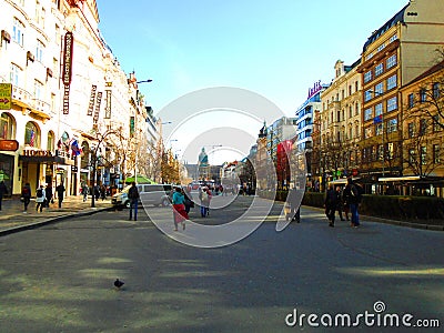 Prague full of people and tourists Editorial Stock Photo