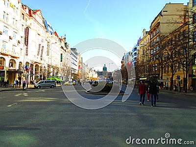 Prague full of people and tourists Editorial Stock Photo