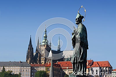 Prague gothic Castle Stock Photo