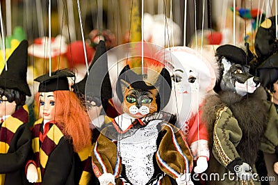 Prague Puppets Stock Photo