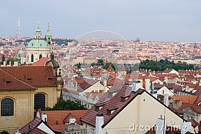 Prague roofs Stock Photo