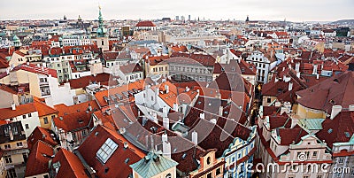 Prague roofs Stock Photo