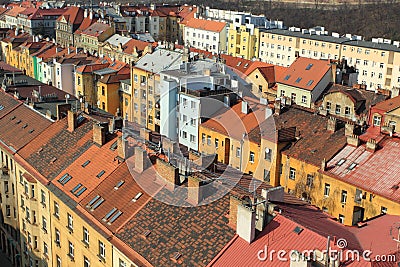 Prague roofs Stock Photo