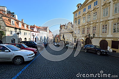 Prague Street View Editorial Stock Photo