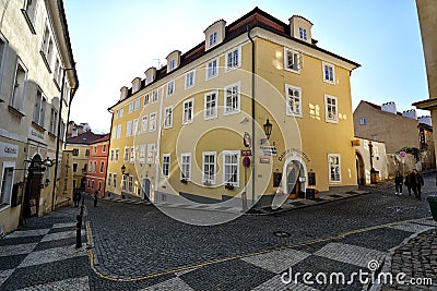 Prague Street View Editorial Stock Photo