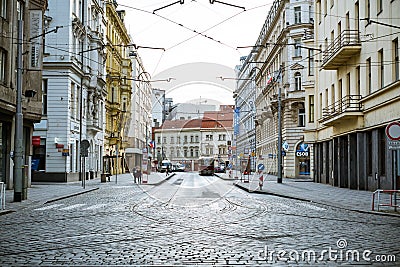 Prague street view Editorial Stock Photo