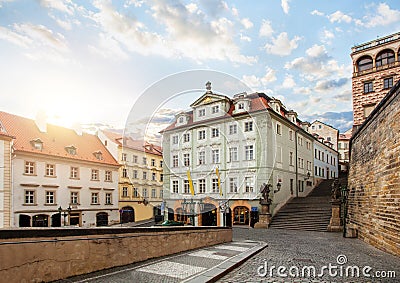 Prague streets architecture. Prague landmarks, Czech Republic Editorial Stock Photo