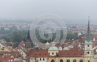 Prague vue du ChÃ¢teau. Stock Photo