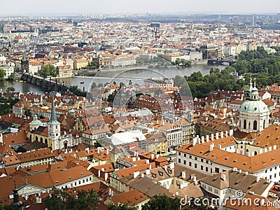 Praha - Panoramic View Stock Photo