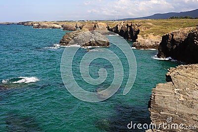 PRAIA AS CATEDRAIS . Spain Stock Photo