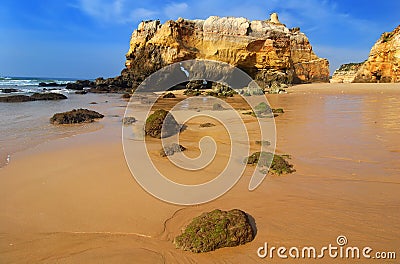 Praia da Rocha Beach, Portugal Stock Photo