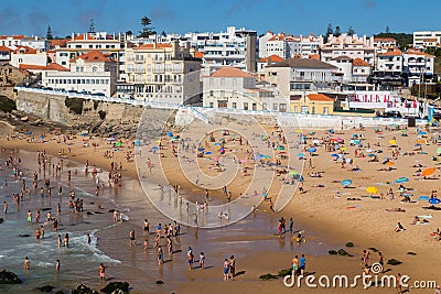 Praia das Macas in Colares Editorial Stock Photo