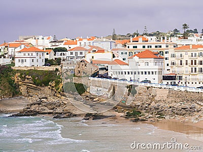 Praia das Macas in Portugal Editorial Stock Photo