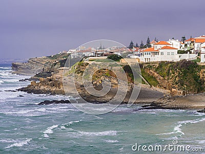 Praia das Macas in Portugal Stock Photo