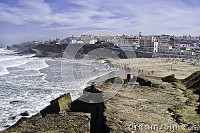 Praia das Macas Sintra Portugal Stock Photo