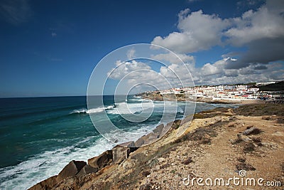 Praia das Macas Sintra Portugal Stock Photo