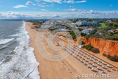 Praia de Vale do Lobo in Portugal Stock Photo