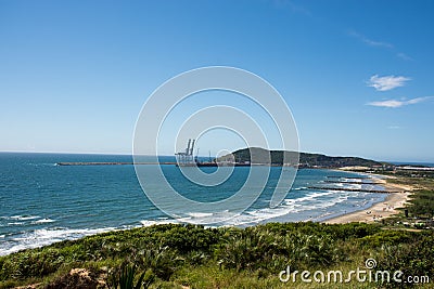 Praia do Porto Imbituba - Santa Catarina - Brasil Stock Photo