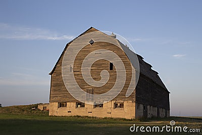 Prairie Barn Saskatchewan Stock Photo