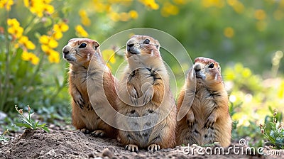 Two little baby mice in ground . Stock Photo