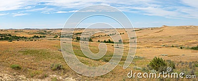 Prairie, Grass, Banner, Panorama, Panoramic Stock Photo