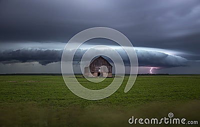 Prairie Storm Clouds Stock Photo