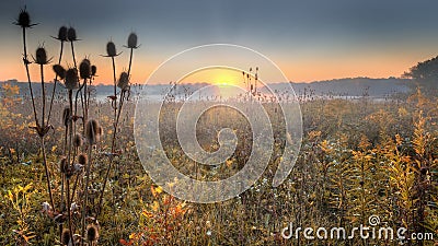 Prairie Sunrise Stock Photo