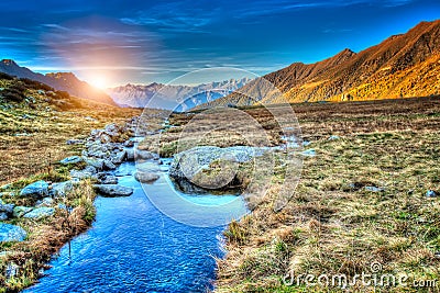 A prairie sunset Stock Photo