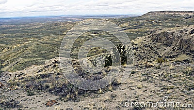 The prairie of Wyoming. Stock Photo