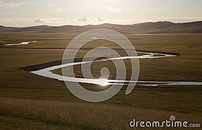 Prairies afternoon Stock Photo