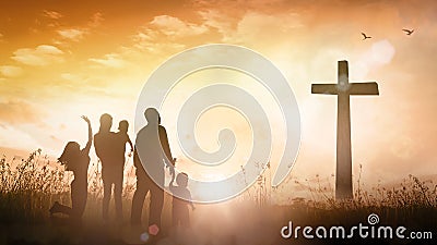 Praise and worship concept Stock Photo