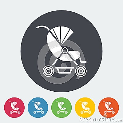 Pram icon Vector Illustration