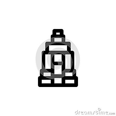 Prambanan Icon Vector Illustration