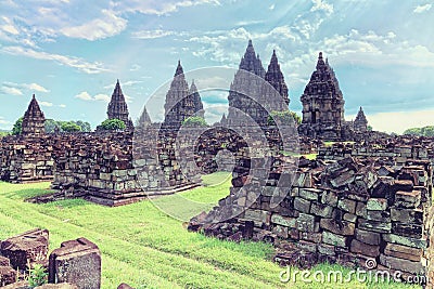 Prambanan temple Stock Photo