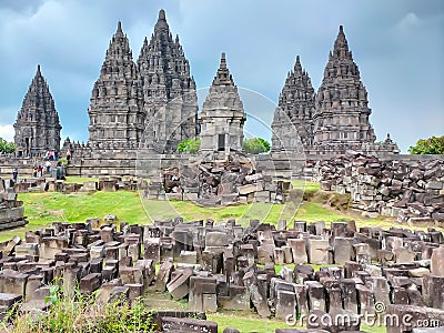 Prambanan Temple in Yogyakarta - Indonesia Editorial Stock Photo