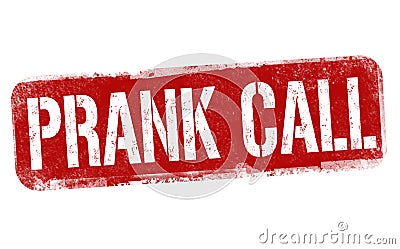 Prank call sign or stamp Vector Illustration