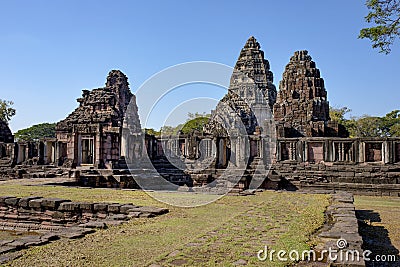 Prasat hin phimai historical traveling destination in nakorn rat Stock Photo