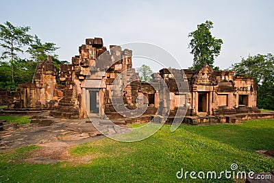 Prasat Tha Muang Thom Stock Photo