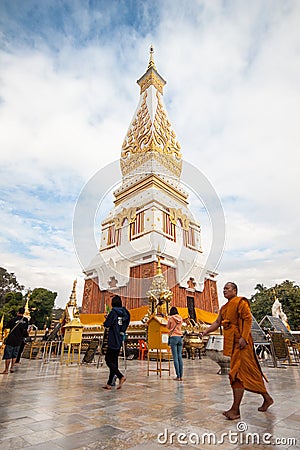 Pratat Panom temple, Nakorn Panom, Thailand Editorial Stock Photo