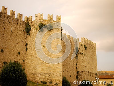 Prato castle side view Stock Photo