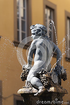 Prato (Tuscany), ancient fountain Stock Photo