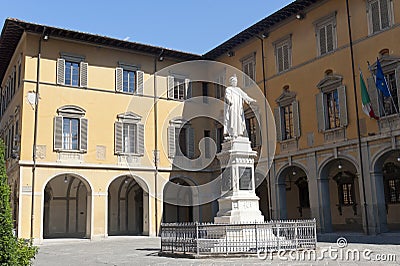 Prato (Tuscany), historic square Stock Photo